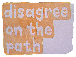 disagree on the path