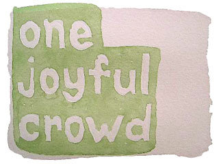 one joyful crowd