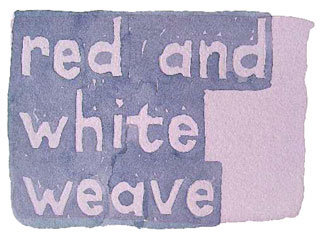 red and white weave