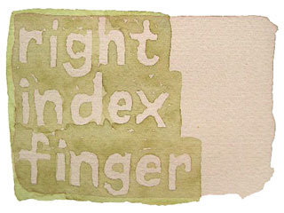 right index finger