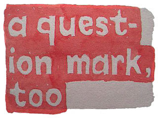 a question mark, too