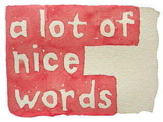 a lot of nice words
