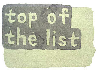 top of the list