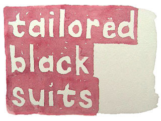 tailored black suits