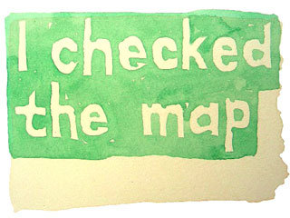 I checked the map