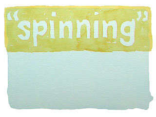 "spinning"