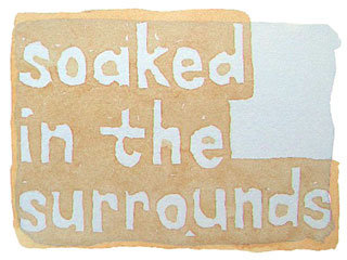 soaked in the surrounds
