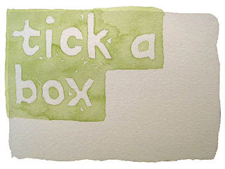 tick a box