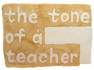 the tone of a teacher