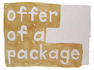 offer of a package