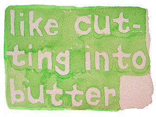 like cutting into butter
