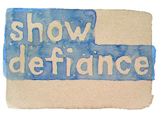 show defiance