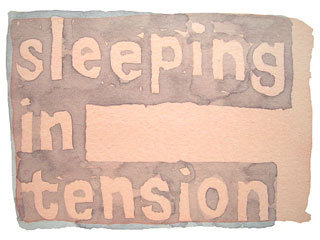 sleeping in tension