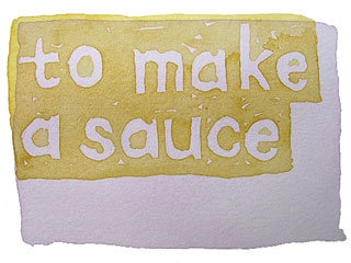 to make a sauce