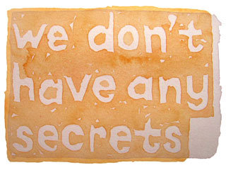 we don't have any secrets