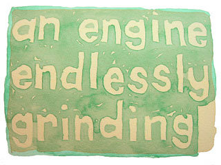an engine endlessly grinding