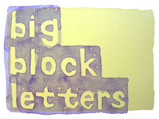 big block letters