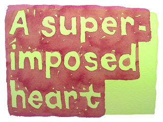 A superimposed heart