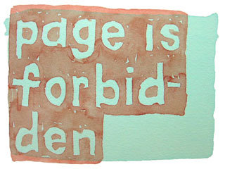page is forbidden