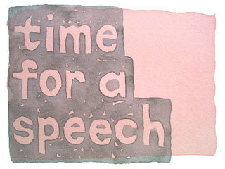 time for a speech