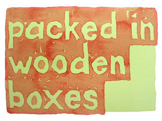 packed in wooden boxes