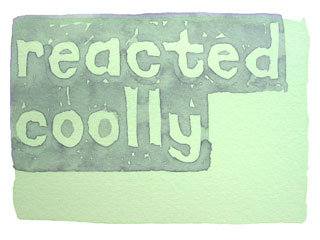 reacted coolly