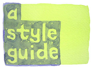 a style guide
