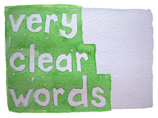 very clear words