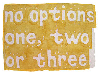 no options one, two or three