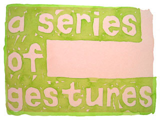 a series of gestures