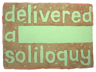 delivered a soliloquy