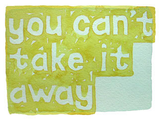 you can't take it away