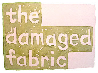 the damaged fabric