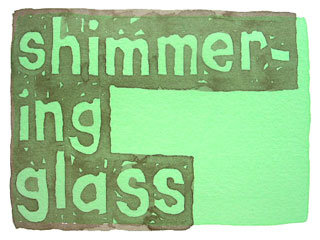 shimmering glass