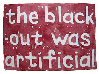 the blackout was artificial