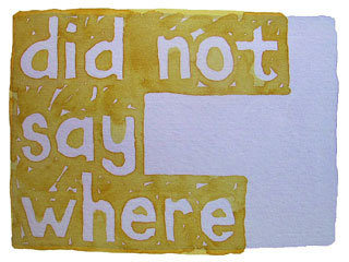 did not say where